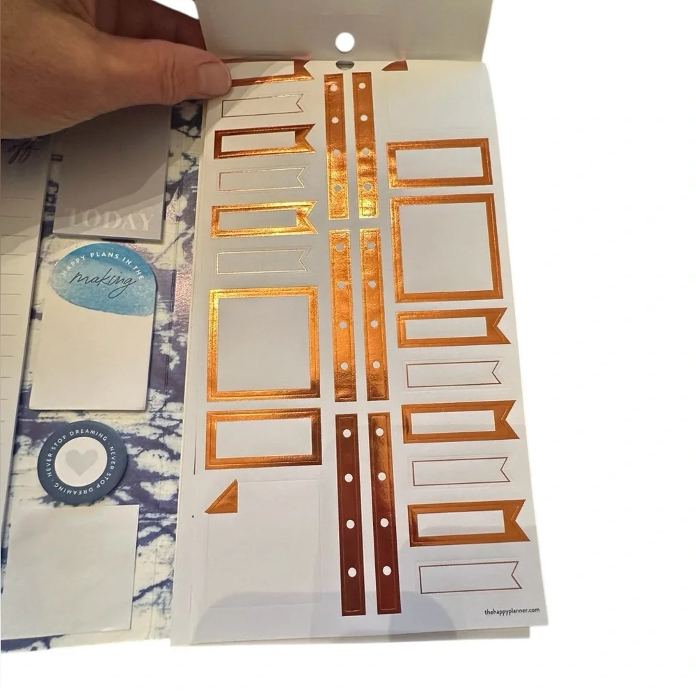 The Happy Planner Dream Big Blue Tones Accessory Book